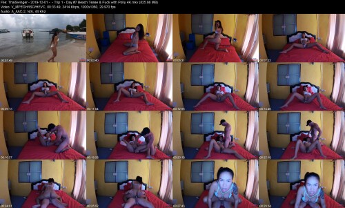 ThaiSwinger 2019 12 01 Trip 1 Day #7 Beach Tease Fuck with Polly 4K