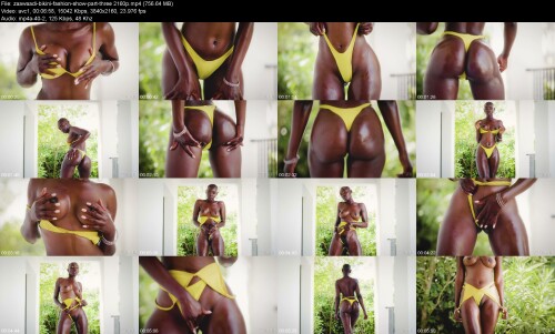 zaawaadi bikini fashion show part three 2160p
