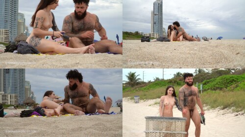 xxx BralessForever Beach Vibrator