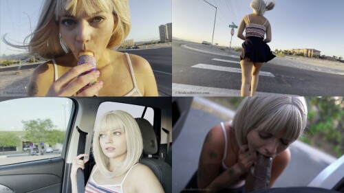 xxx BralessForever Katie Katie Licks a Popsicle then Gets Fucked