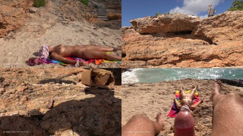 xxx BralessForever Rocky Beach Jerking POV