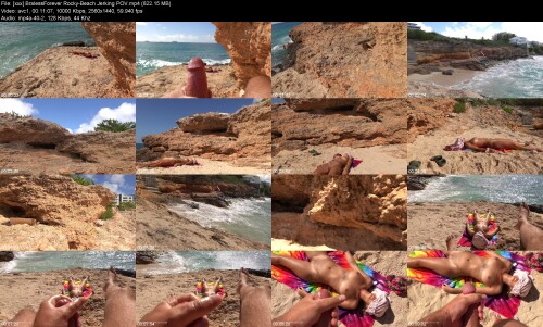 xxx BralessForever Rocky Beach Jerking POV