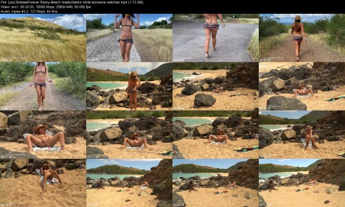 xxx BralessForever Rocky Beach masturbation while someone watches