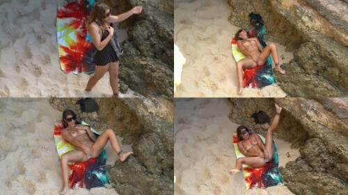 xxx BralessForever Rocky Cliff Shot with Rocky