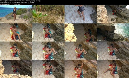 xxx BralessForever Rocky Cliff Shot with Rocky