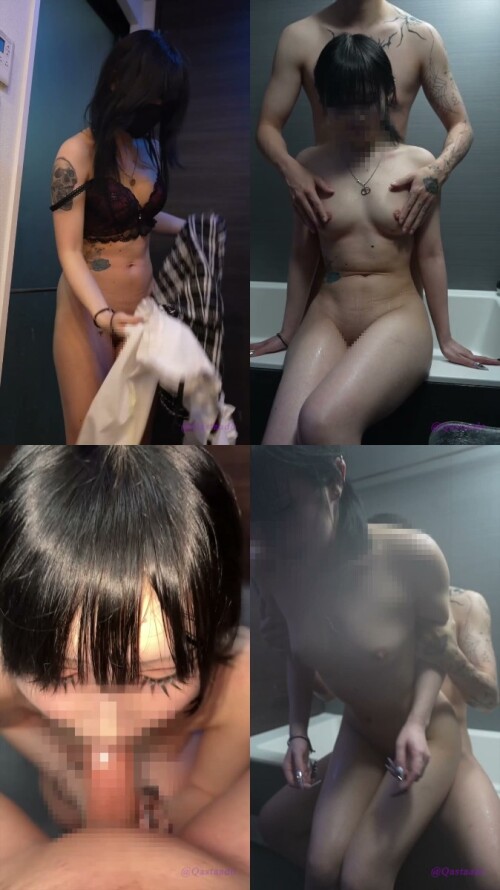 【フルver】スレンダー美乳ギャルのシャワー凸で即ハメwww